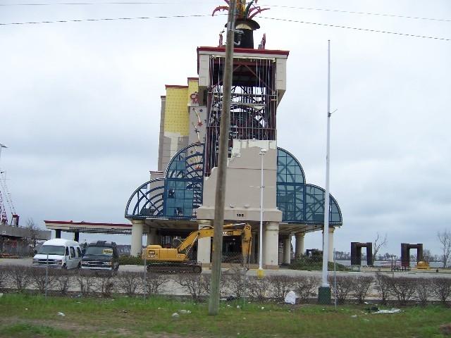 coast_post_katrina_070.JPG - Biloxi - Casino Magic, the casino barge moved several hundred yards north of Hwy 90.